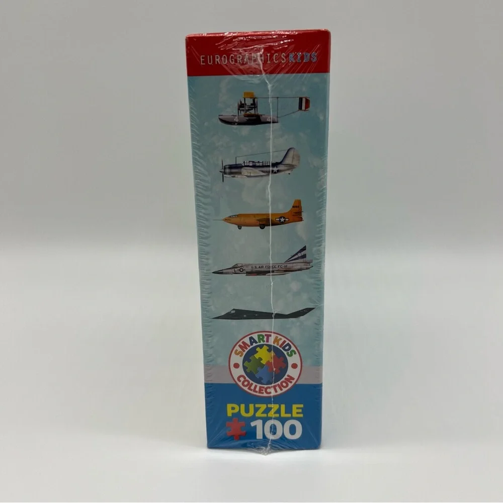 Eurographics Jigsaw Puzzle Airplanes Smart Kids Collection 100 Pieces NEW SEALED